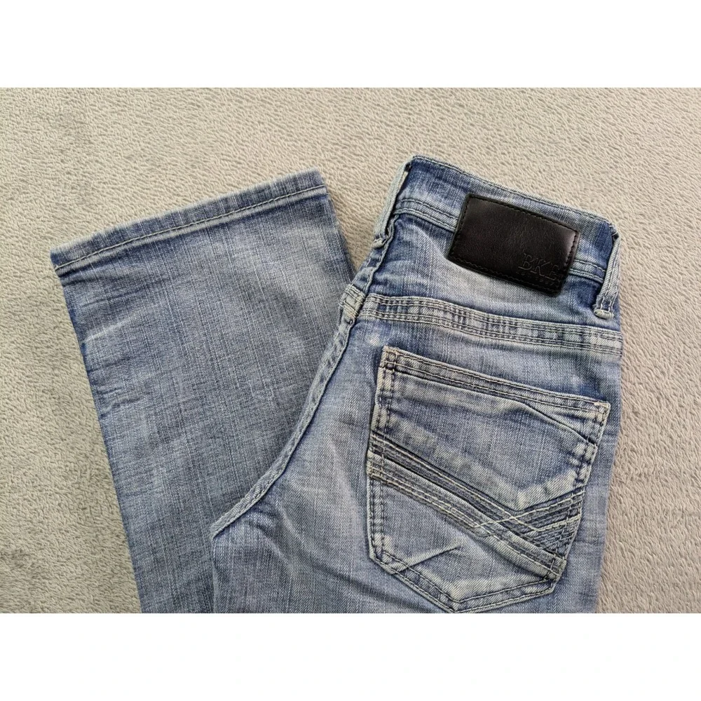 BKE Aiden Slim Fit Light Wash Denim Jeans Mens 26x32 Blue Stretch